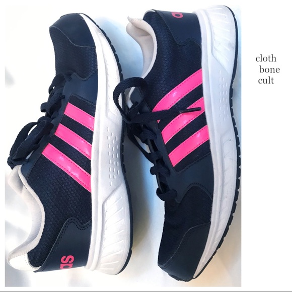 navy blue and pink adidas